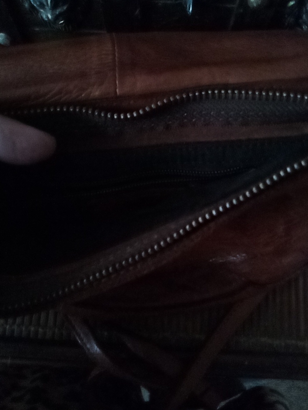 Harbor Cognac Moon Brown Leather Crossbody Bag - Classic Women's Shoulder Purse - Picture 4 of 5